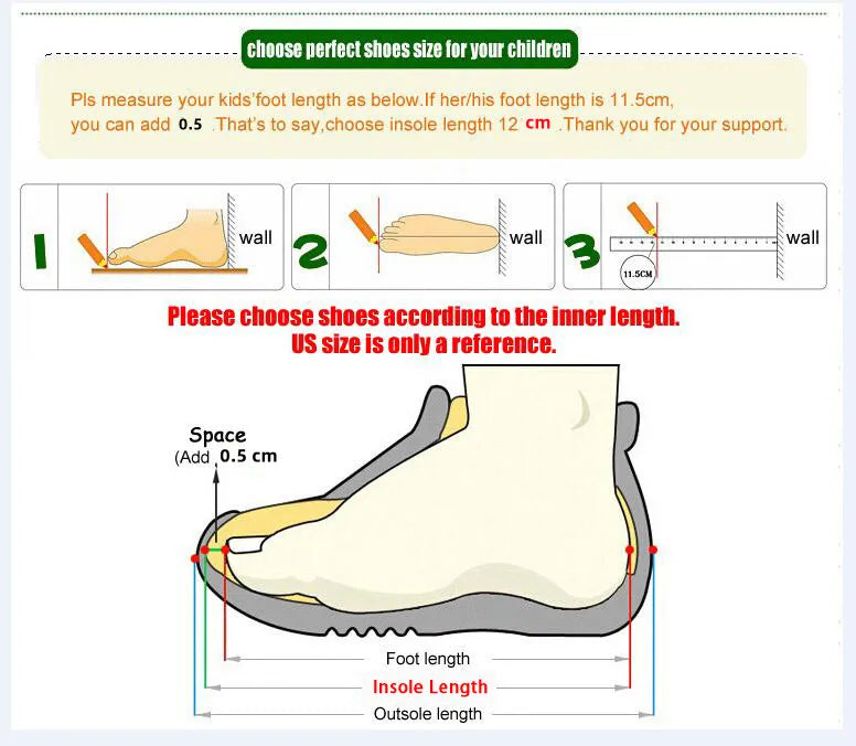 Kids Cartoon Running Sneakers Lightweight Sports Shoes