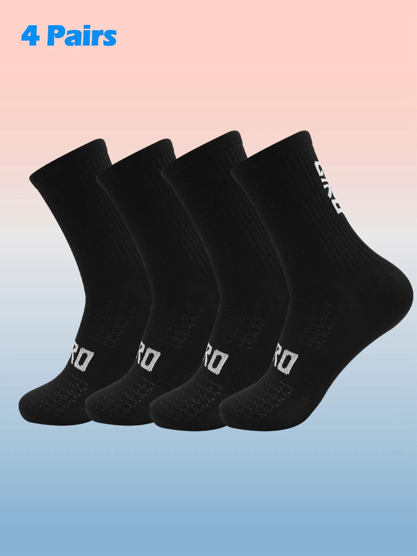 Cycling Socks Men 4 Pairs/set Biking Socks Women Sport Sweat Absorbing Breathable Football Soccer Compression Socks Wholesale