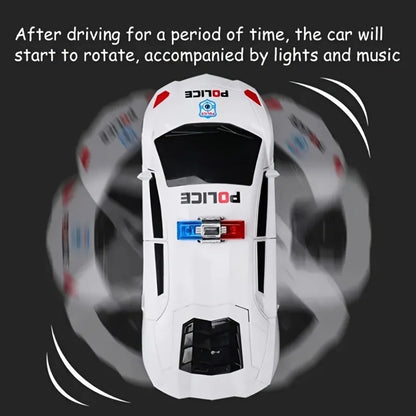 360° Rotating Police Car Toy – Sound, Light & Educational Vehicle Toy