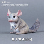 Simulation Wild Animals Zoo Wolf Monkey Fox Chameleon Pangolin Squirrel Chinchilla Donkey Sloth Model Figures Educational Toys