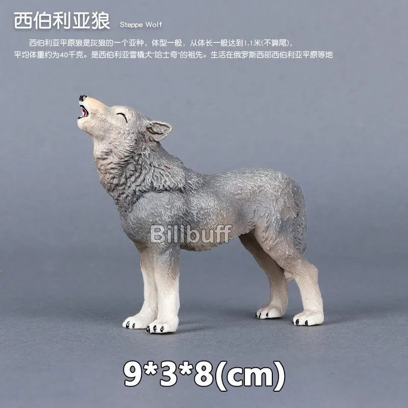 Simulation Wild Animals Zoo Wolf Monkey Fox Chameleon Pangolin Squirrel Chinchilla Donkey Sloth Model Figures Educational Toys