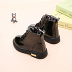 Kids Waterproof Snow Boots Plush Winter Shoes for Boys Girls