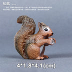 Simulation Wild Animals Zoo Wolf Monkey Fox Chameleon Pangolin Squirrel Chinchilla Donkey Sloth Model Figures Educational Toys