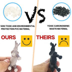 54 Pcs Mini Jungle Animal Toys Set  Realistic Wild Plastic Animals Learning Toys Elephant Gazelle Giraffe Gnu Gorilla Lion Tiger