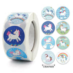 Cute Cartoon Animal Unicorn Sticker Kids Reward Sticker Gift Decoration Label Teacher Encouragement Student Stationery Stickers