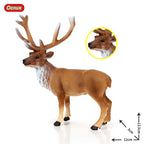 Oenux Simulation Wild Animals Toy Desert Camel Donkey Alpaca Antelope Elk Deer Model Action Figures PVC Decoration Kids Gift