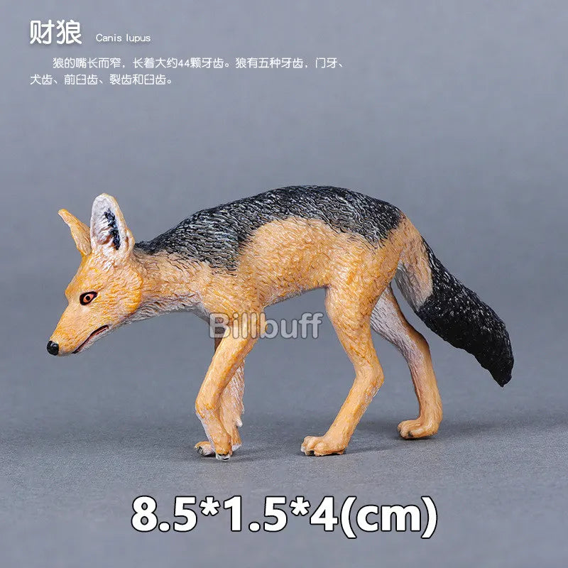 Simulation Wild Animals Zoo Wolf Monkey Fox Chameleon Pangolin Squirrel Chinchilla Donkey Sloth Model Figures Educational Toys