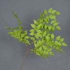 HMEOT Artificial Green Plants Grass Silk Trumpet Leaf Fake Flower Wedding Floral Row Accessories Vase Home Decor Greenery H6969
