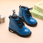 Kids Waterproof Snow Boots Plush Winter Shoes for Boys Girls