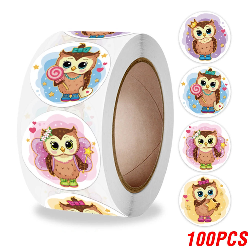 Cute Cartoon Animal Unicorn Sticker Kids Reward Sticker Gift Decoration Label Teacher Encouragement Student Stationery Stickers