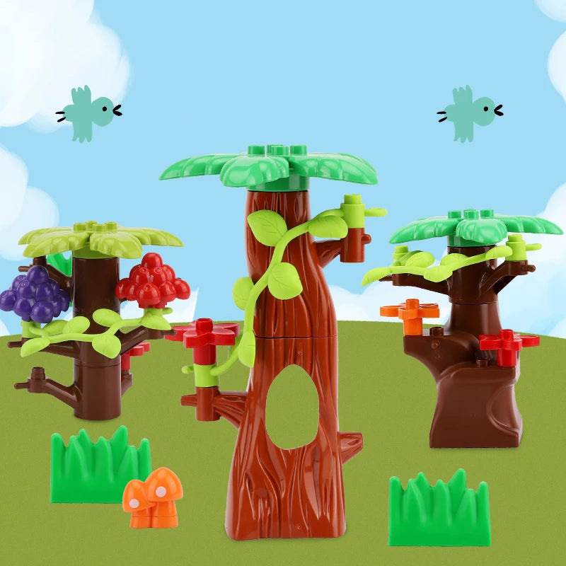 Forest Building Blocks Plant & Tree Accessories for Kids