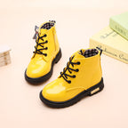 Kids Waterproof Snow Boots Plush Winter Shoes for Boys Girls