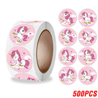 Cute Cartoon Animal Unicorn Sticker Kids Reward Sticker Gift Decoration Label Teacher Encouragement Student Stationery Stickers