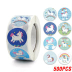 Cute Cartoon Animal Unicorn Sticker Kids Reward Sticker Gift Decoration Label Teacher Encouragement Student Stationery Stickers