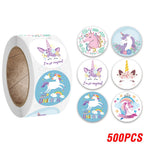Cute Cartoon Animal Unicorn Sticker Kids Reward Sticker Gift Decoration Label Teacher Encouragement Student Stationery Stickers