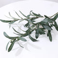 1PC Artificial Olive Green Leaves Tree Branches Christmas Fruit Fake Plants Photo Props Home Wedding Decortion Silk Flowers