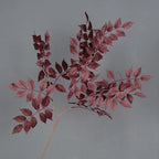 HMEOT Artificial Green Plants Grass Silk Trumpet Leaf Fake Flower Wedding Floral Row Accessories Vase Home Decor Greenery H6969