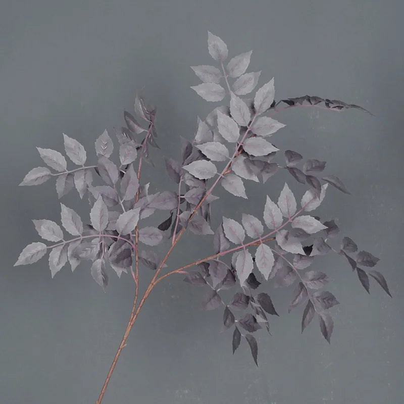 HMEOT Artificial Green Plants Grass Silk Trumpet Leaf Fake Flower Wedding Floral Row Accessories Vase Home Decor Greenery H6969