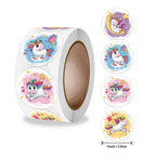 Cute Cartoon Animal Unicorn Sticker Kids Reward Sticker Gift Decoration Label Teacher Encouragement Student Stationery Stickers