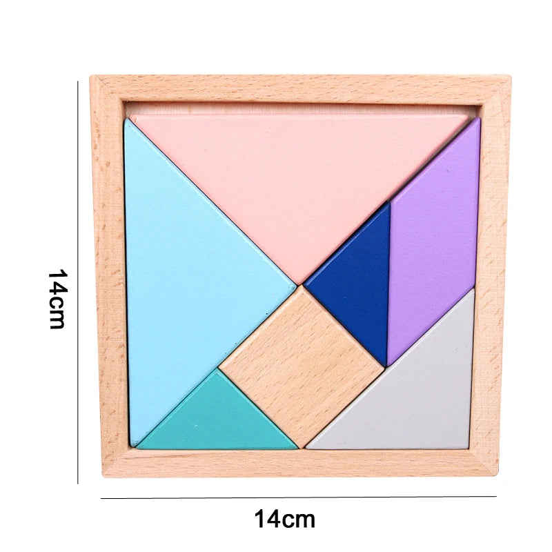 Montessori Baby Toys Kids 3D Wooden Puzzles Early Learning Baby Games Toys Educational Wooden Toys For Children Birthday Gifts