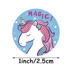 Cute Cartoon Animal Unicorn Sticker Kids Reward Sticker Gift Decoration Label Teacher Encouragement Student Stationery Stickers