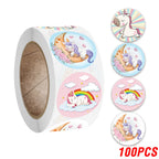 Cute Cartoon Animal Unicorn Sticker Kids Reward Sticker Gift Decoration Label Teacher Encouragement Student Stationery Stickers