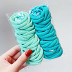 50pcs/Set Girls Colorful Nylon Small Elastic Hair Bands Children Ponytail Holder Scrunchie Headband Kids Hair Accessories