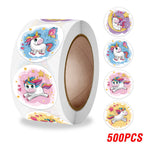 Cute Cartoon Animal Unicorn Sticker Kids Reward Sticker Gift Decoration Label Teacher Encouragement Student Stationery Stickers