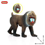 Oenux Simulation Wild Animal Chimpanzee Orangutan Gorilla Tree Sloth Monkey Model Action Figures Garden Miniature Decoration Toy