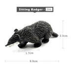 Simulation Fox Rabbit Squirrel Parrot Bird Badger Figurine Animal Model Home Decor Miniature Fairy Garden Decoration Accessories