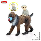 Oenux Simulation Wild Animal Chimpanzee Orangutan Gorilla Tree Sloth Monkey Model Action Figures Garden Miniature Decoration Toy