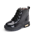 Kids Waterproof Snow Boots Plush Winter Shoes for Boys Girls