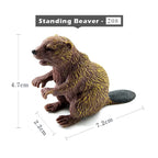 Simulation Fox Rabbit Squirrel Parrot Bird Badger Figurine Animal Model Home Decor Miniature Fairy Garden Decoration Accessories