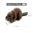 Simulation Fox Rabbit Squirrel Parrot Bird Badger Figurine Animal Model Home Decor Miniature Fairy Garden Decoration Accessories