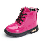 Kids Waterproof Snow Boots Plush Winter Shoes for Boys Girls