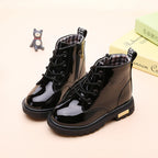 Kids Waterproof Snow Boots Plush Winter Shoes for Boys Girls