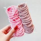 50pcs/Set Girls Colorful Nylon Small Elastic Hair Bands Children Ponytail Holder Scrunchie Headband Kids Hair Accessories
