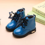 Kids Waterproof Snow Boots Plush Winter Shoes for Boys Girls