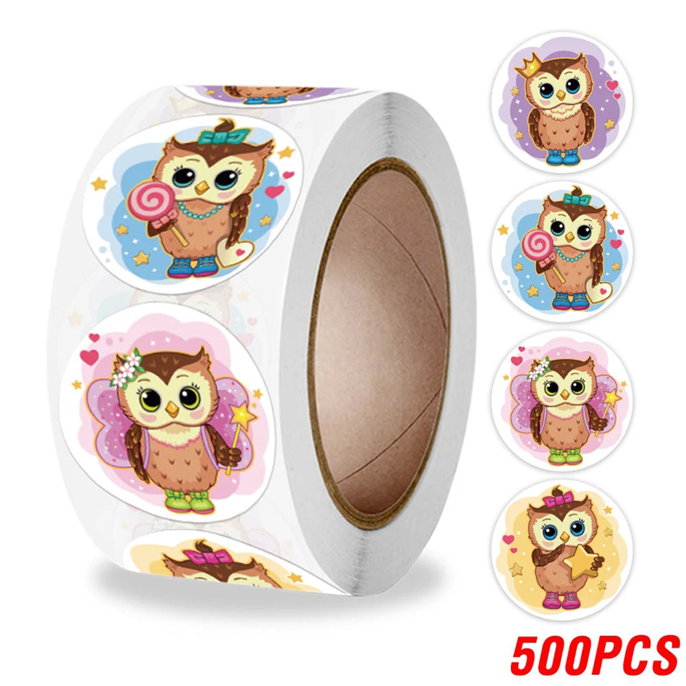 Cute Cartoon Animal Unicorn Sticker Kids Reward Sticker Gift Decoration Label Teacher Encouragement Student Stationery Stickers