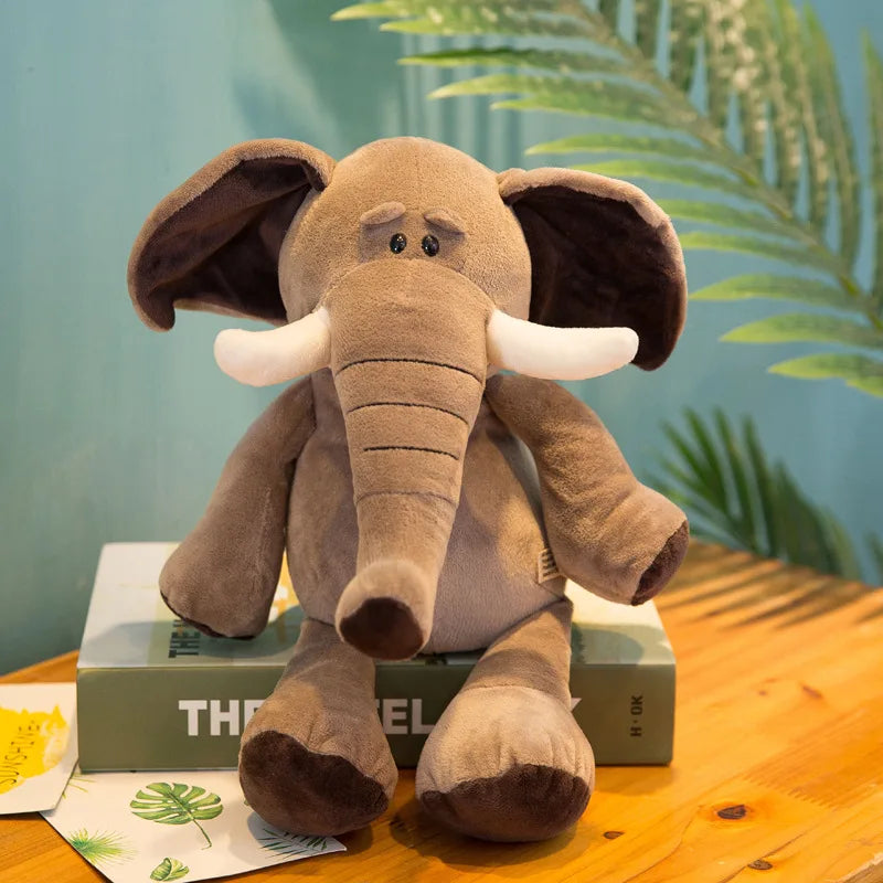Stuffed Forest Animal Plush Toys – Lion, Tiger, Elephant & More