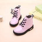 Kids Waterproof Snow Boots Plush Winter Shoes for Boys Girls