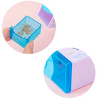 Lytwtw's Cute Unicorn Dolphin Mechanical Sharpener For Pencil School Office Supplies Creative Stationery Back To School
