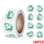 Cute Cartoon Animal Unicorn Sticker Kids Reward Sticker Gift Decoration Label Teacher Encouragement Student Stationery Stickers