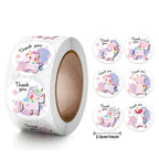 Cute Cartoon Animal Unicorn Sticker Kids Reward Sticker Gift Decoration Label Teacher Encouragement Student Stationery Stickers