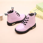 Kids Waterproof Snow Boots Plush Winter Shoes for Boys Girls