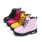 Kids Waterproof Snow Boots Plush Winter Shoes for Boys Girls