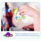 1PCS New Anti Stress Push Bubble Fidget Spinner Face-Changing Sensory Toy Push popete Spiner Stress Relief Fidget Toys For Kids