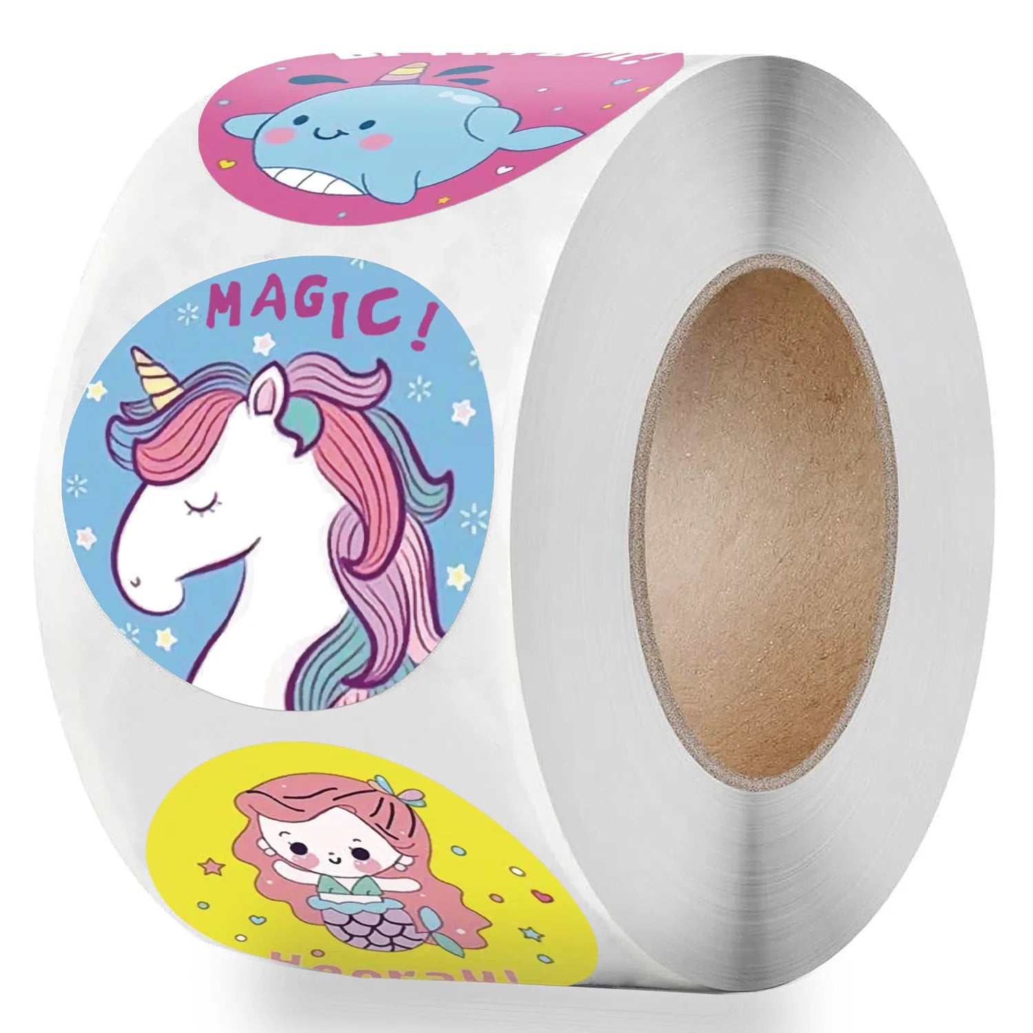 Cute Cartoon Animal Unicorn Sticker Kids Reward Sticker Gift Decoration Label Teacher Encouragement Student Stationery Stickers