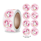 Cute Cartoon Animal Unicorn Sticker Kids Reward Sticker Gift Decoration Label Teacher Encouragement Student Stationery Stickers