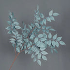 HMEOT Artificial Green Plants Grass Silk Trumpet Leaf Fake Flower Wedding Floral Row Accessories Vase Home Decor Greenery H6969